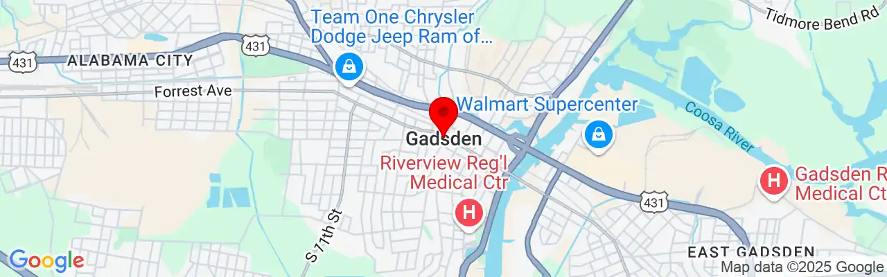 Gadsden, AL, Alabama 35901, 35902, 35903, 35904