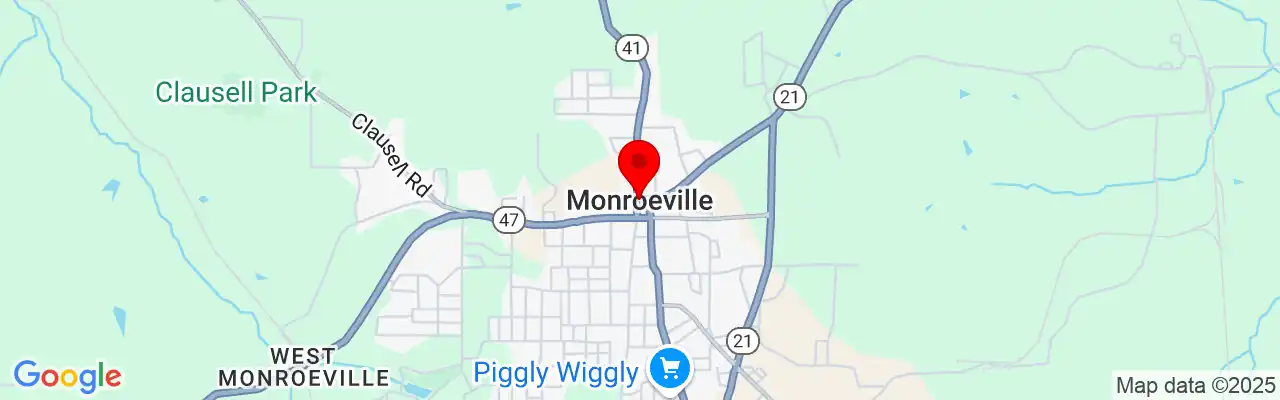 Monroeville, AL, Alabama 36460, 36461, 36462