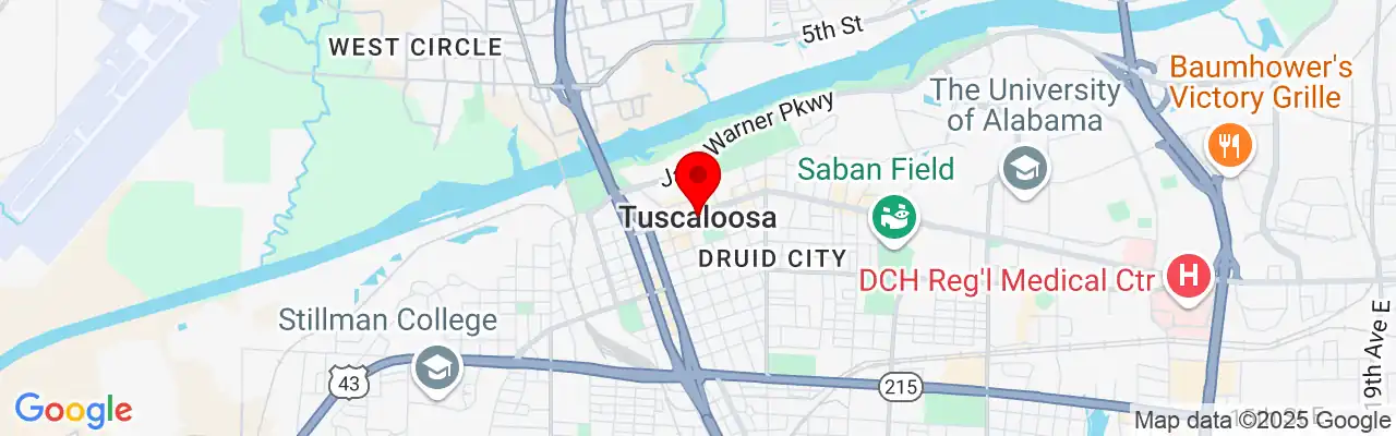 Tuscaloosa, AL, Alabama 35401, 35404, 35405, 35406